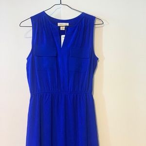 Minteau cobalt blue midi dress size small
